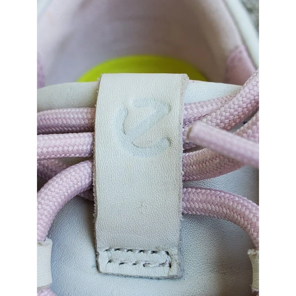 ECCO Flexure T-Cap Sneakers Womens Leather Shoes Off White Pink Size 35 / US 4 - Picture 12 of 12